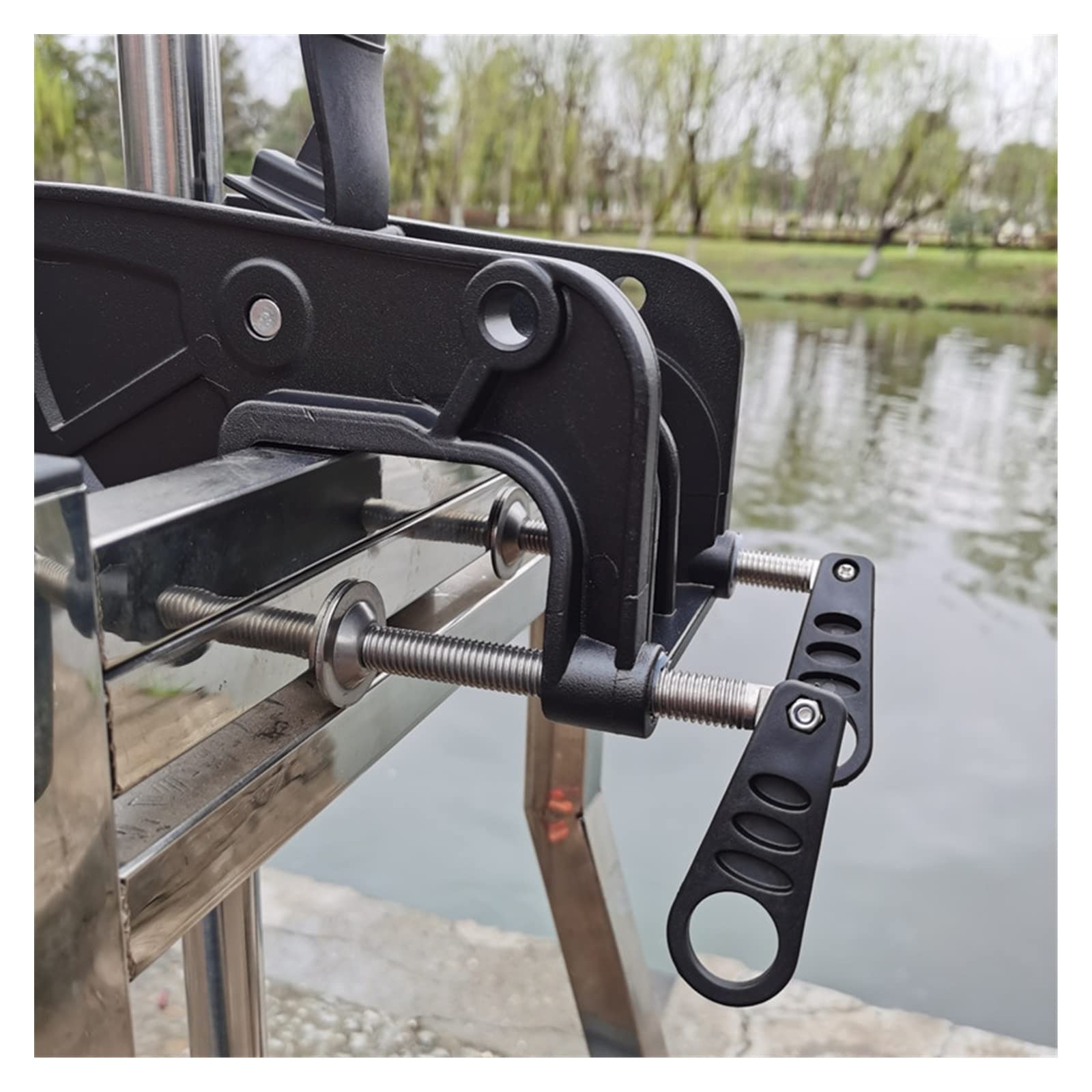 Motore fuoribordo, 24V 120lbs 1680W Electric Outboard Tralling Accessori for barche in acciaio inossidabile Motore marino