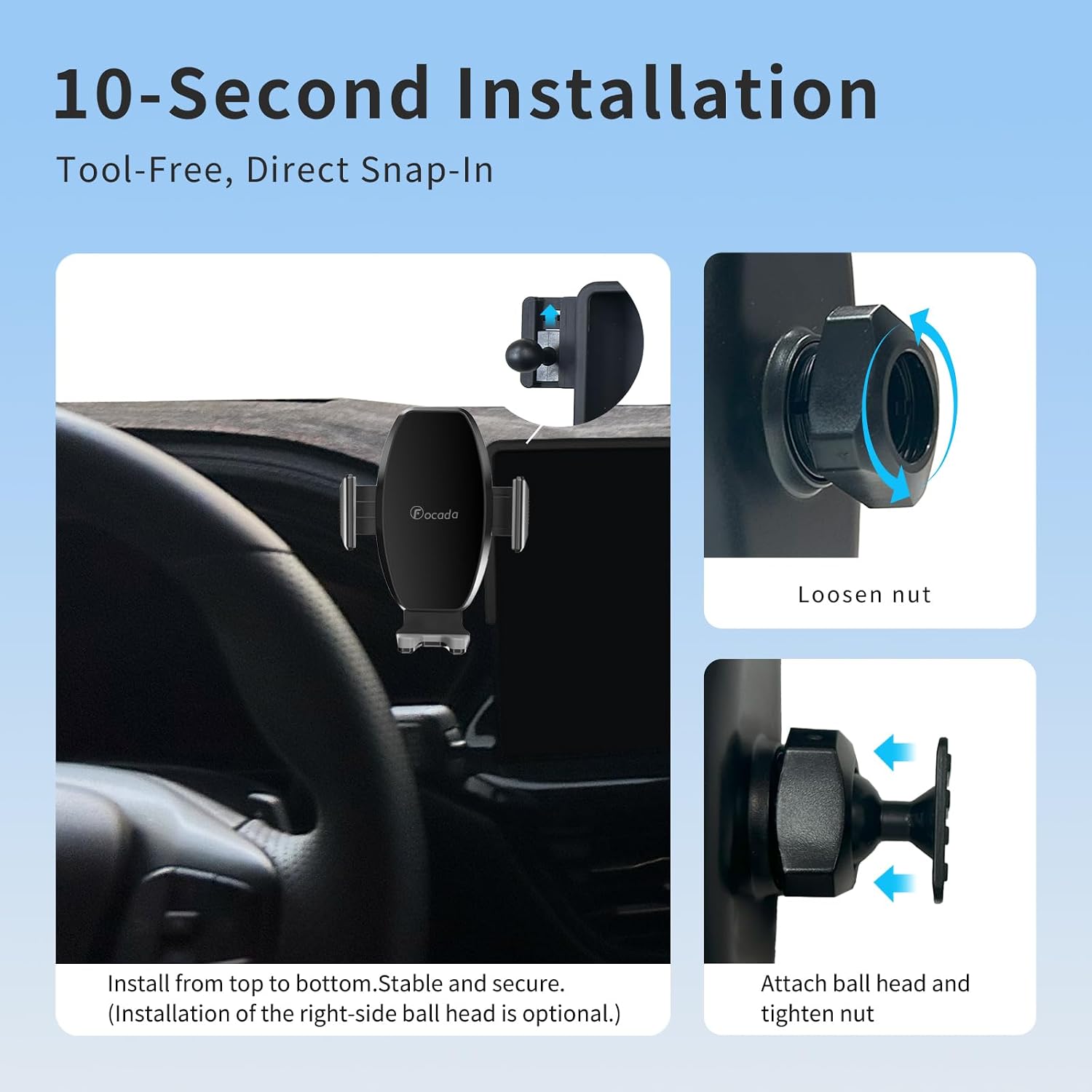 Car Phone Holder for Ford Escape 2023-2026 with 13.2-Inch Screen,Vehicle-Specific Phone Mount,360° Rotating Adjustable Phone Cradle,Hands-Free Cell Phone Holder,Ford Escape Interior Accessories