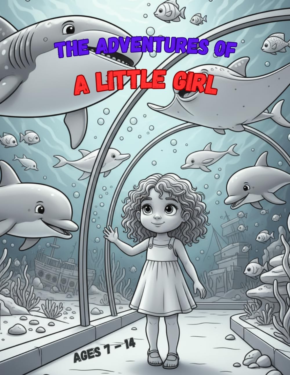 Little Girl Adventures Coloring Book: 40 Coloring Pages | Fun and Imaginative Adventures | Everyday Stories and Creative Activity Coloring Book for Kids