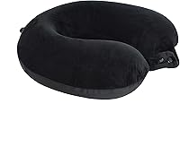 Vista 3 de Almohada de viaje para el cuello, almohada superior de espuma viscoelástica para soporte de cabeza, ideal para aviones, automóviles y reclinables