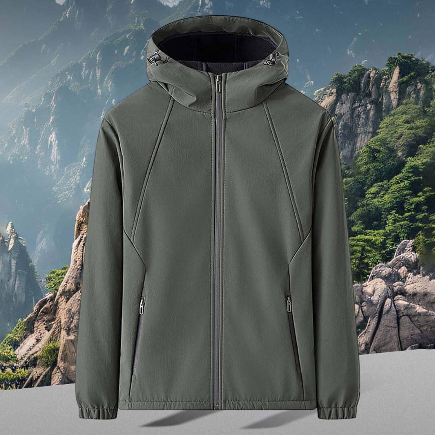 MAGCOMSEN] ソフトシェルジャケット メンズ 春服 登山 ジャケット 防風