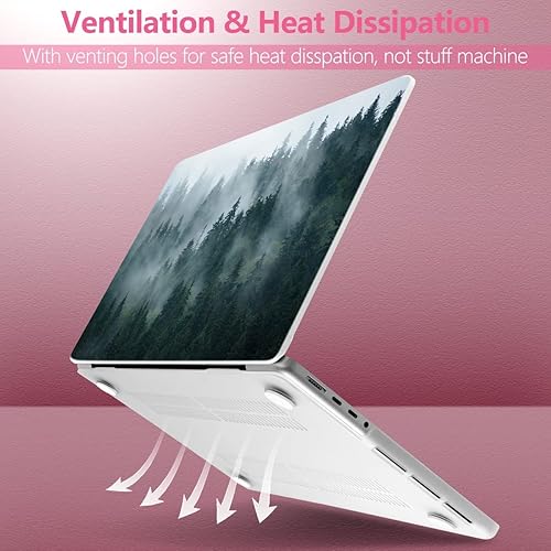 Miniatura 165 de Batianda Funda para MacBook Pro M4 de 16 pulgadas 2024 2023 2021 modelo A3403 A2991 con chip M3 M2 Pro/M1 Max, carcasa rígida de plástico