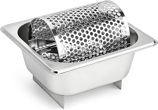 ZEAYEA Stainless Steel Butter Wheel with Stand, Food Grade Butter Spreader Wheel for Even Coating on Bread, Burgers, Butter Roller for Indoor and Outdoor BBQ, Picnics, Grill, Dishwasher Safe