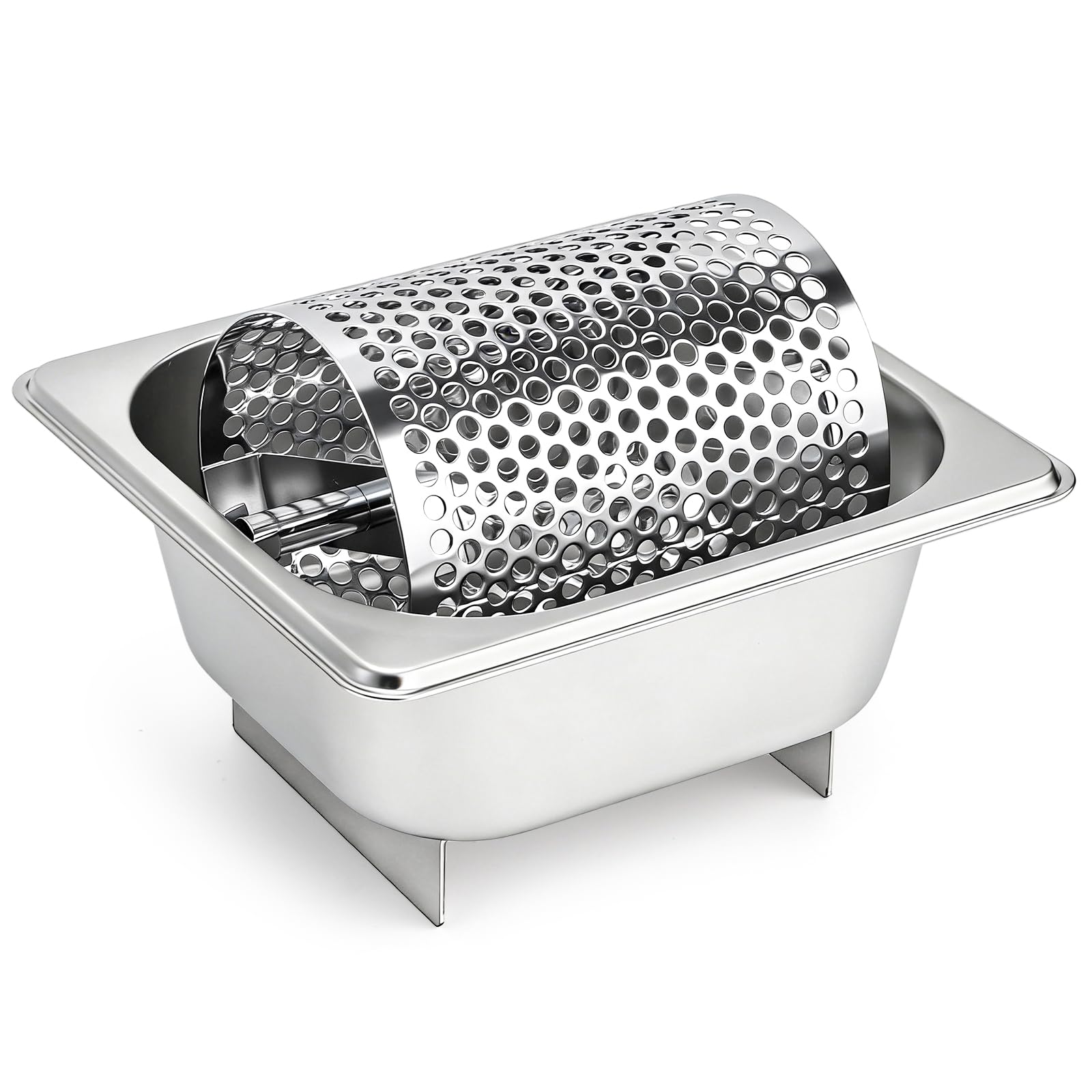 ZEAYEA Stainless Steel Butter Wheel with Stand, Food Grade Butter Spreader Wheel for Even Coating on Bread, Burgers, Butter Roller for Indoor and Outdoor BBQ, Picnics, Grill, Dishwasher Safe