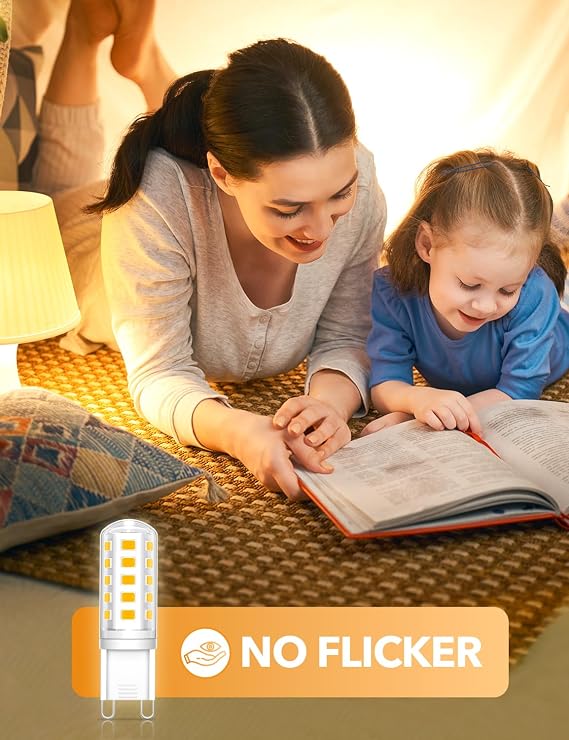 12Pcs G9 Led Bulbs, Warm White, 5W50W Halogen Bulbs [Energy Class E]