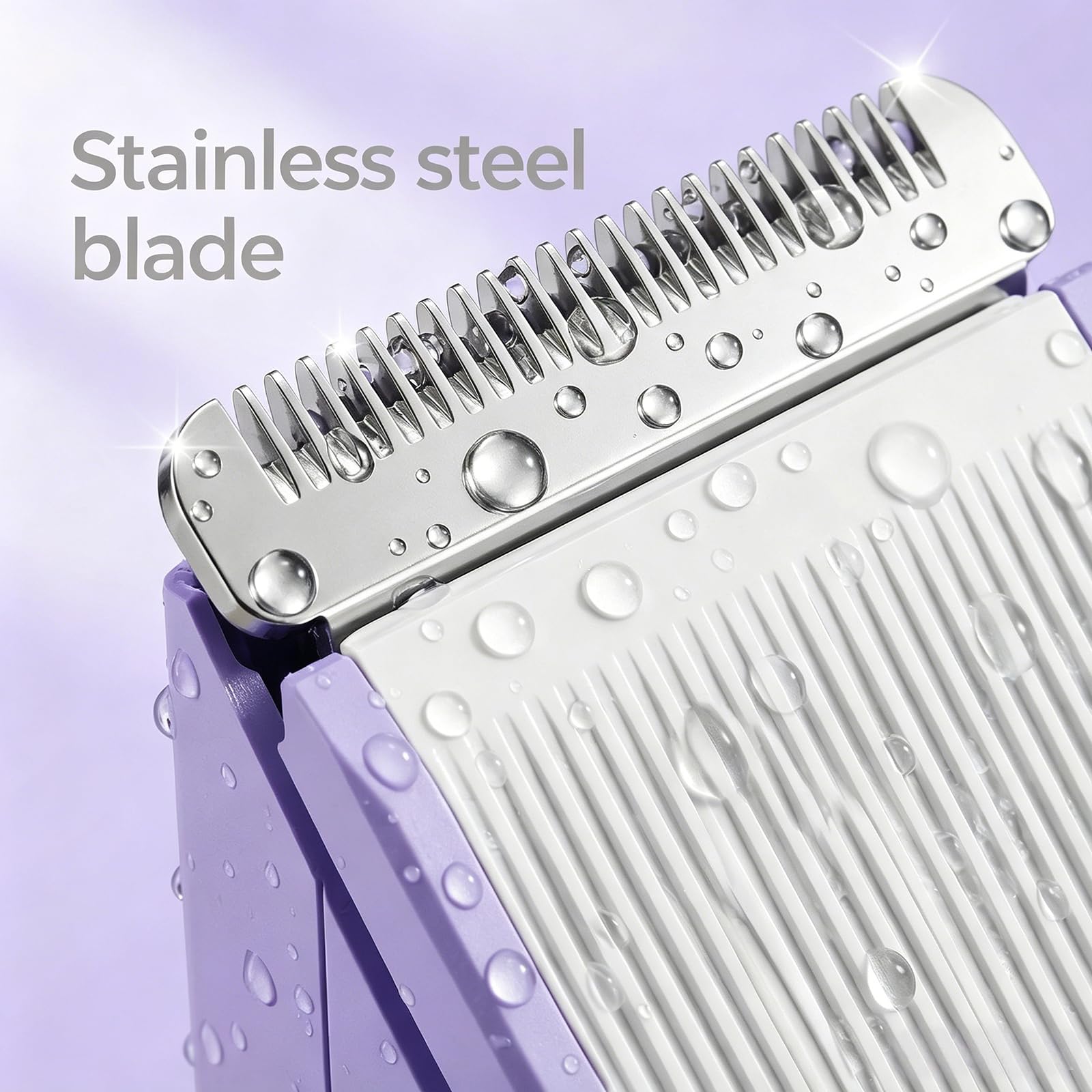 5 en 1 Rasoir Electrique Femme, Tondeuse Maillot humide/sèche, étanche IPX7, Tondeuse Femme Intime pour le visage, les aisselles, les jambes, les bras et le maillot (Violet)