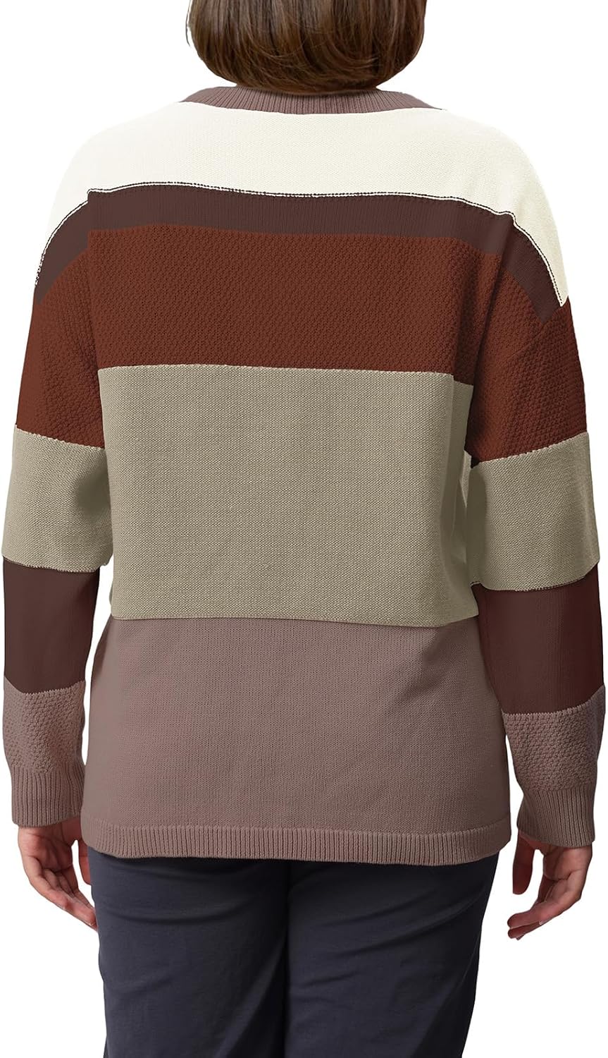 Womens Oversized Sweaters Cable Knit Crewneck Tops Long Sleeve Casual Outfits Winter 2025 - Image 6