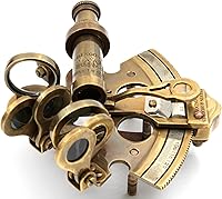 Vista 5 de Nautical Bronze Sextant – Solid Brass Maritime Astrolabe Vintage Ship Navigation Instrument for Nautical Decor, Collectibles, Maritime Gifts, and
