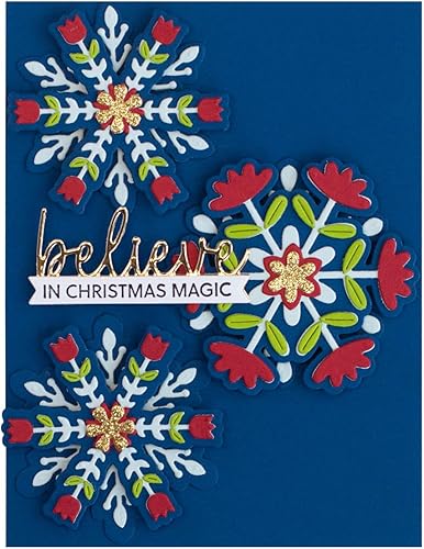 Miniatura 6 de Spellbinders Delicados copos de nieve grabados troquelados, metal