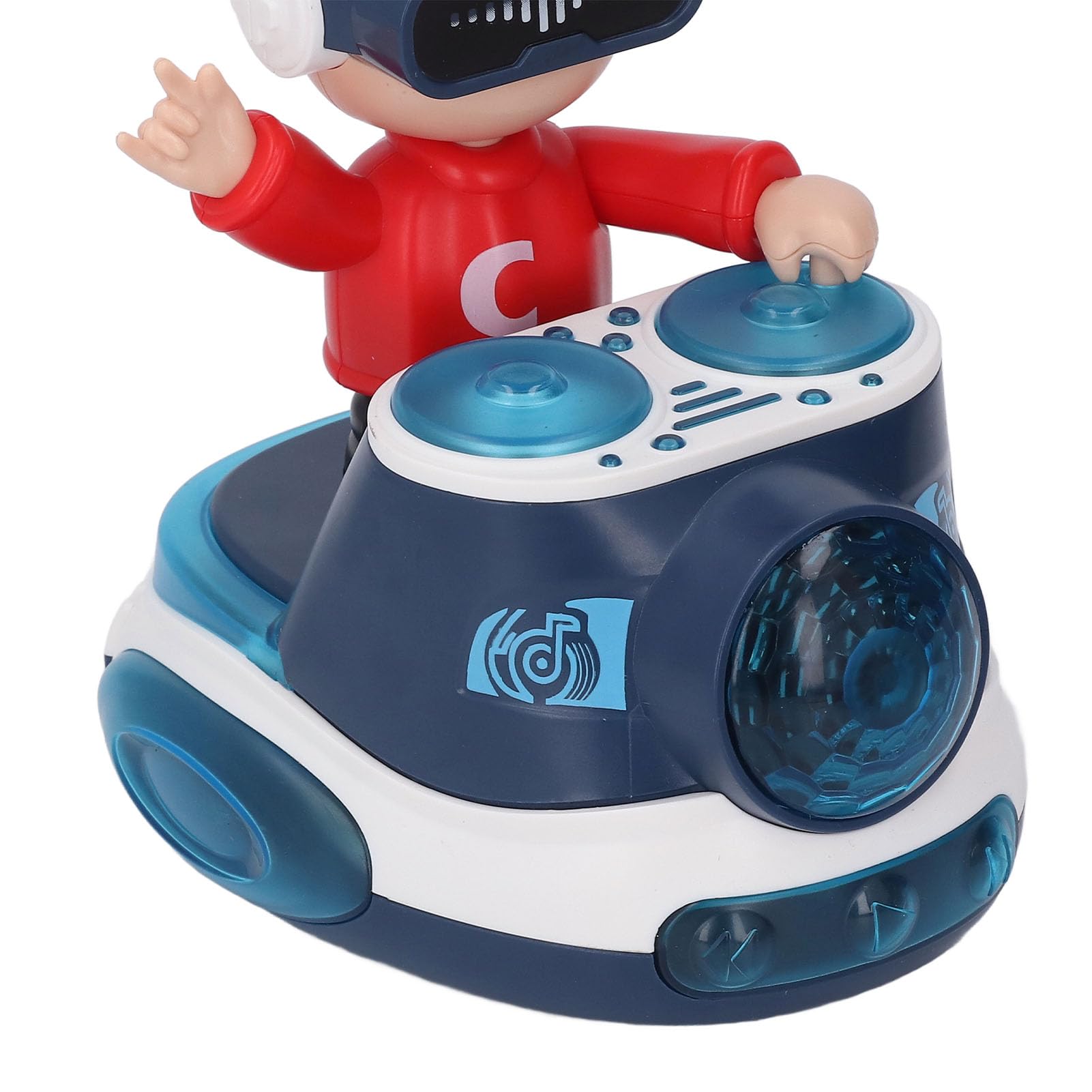 Srliya Toddler Learning Toy DJ Bouncin with Music Lights, DJ Dancing Toy, Universal Wheel Automatic Movement Robot - Image 4