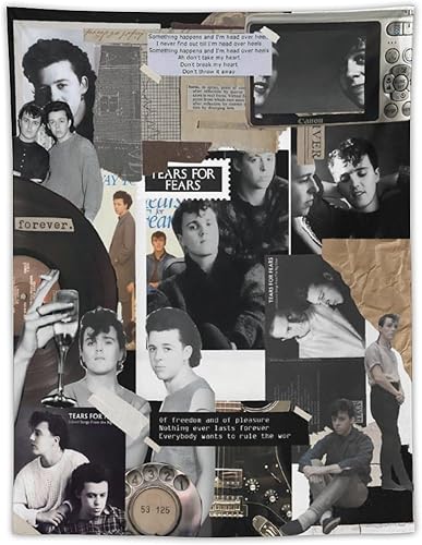 MUTIYAAR Tapices de banda Tears Rock for Fears, pósteres estéticos, novedosos para colgar en la pared, tapiz de pared para dormitorio, sala de