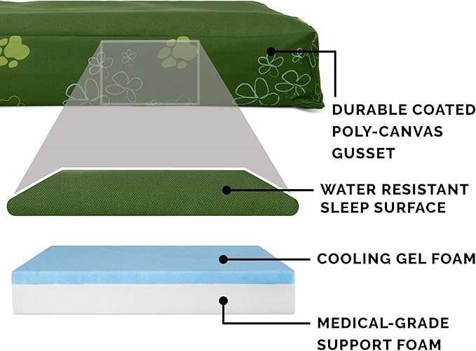 Cama para Perro Pequeño Resistente al Agua con Gel Refrescan miniatura 4