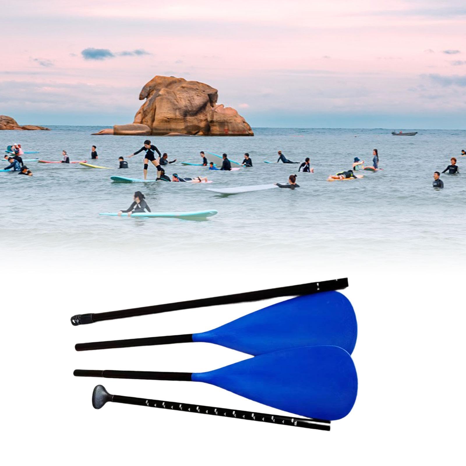 Set di Pagaie per Kayak, in Lega di Alluminio, per Stand-up Paddle Board, Pagaia per Barca, Timone Staccabile, Leggero per Sport Acquatici, Tempo Libe