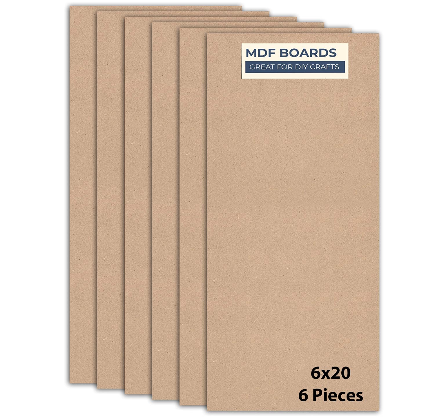 Buy Variety Canvas 6 Piece 20x6 Inch Large MDF Boards for Art and Craft