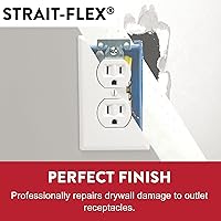 Vista 3 de Strait-Flex Parche para paneles de yeso – Parche de salida para reparaciones de cajas eléctricas – Solución de reparación de paneles de yeso