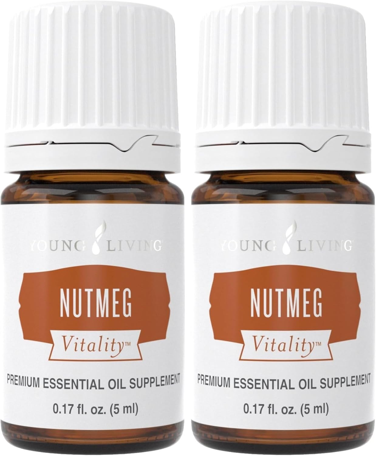 Young Living Nutmeg Vitality Essential Oil for Cooking - 5 ml: Spicy Flavoring for Soups, Antioxidant and Immune System Support, Sweet and Spicy Taste, Cleansing Properties