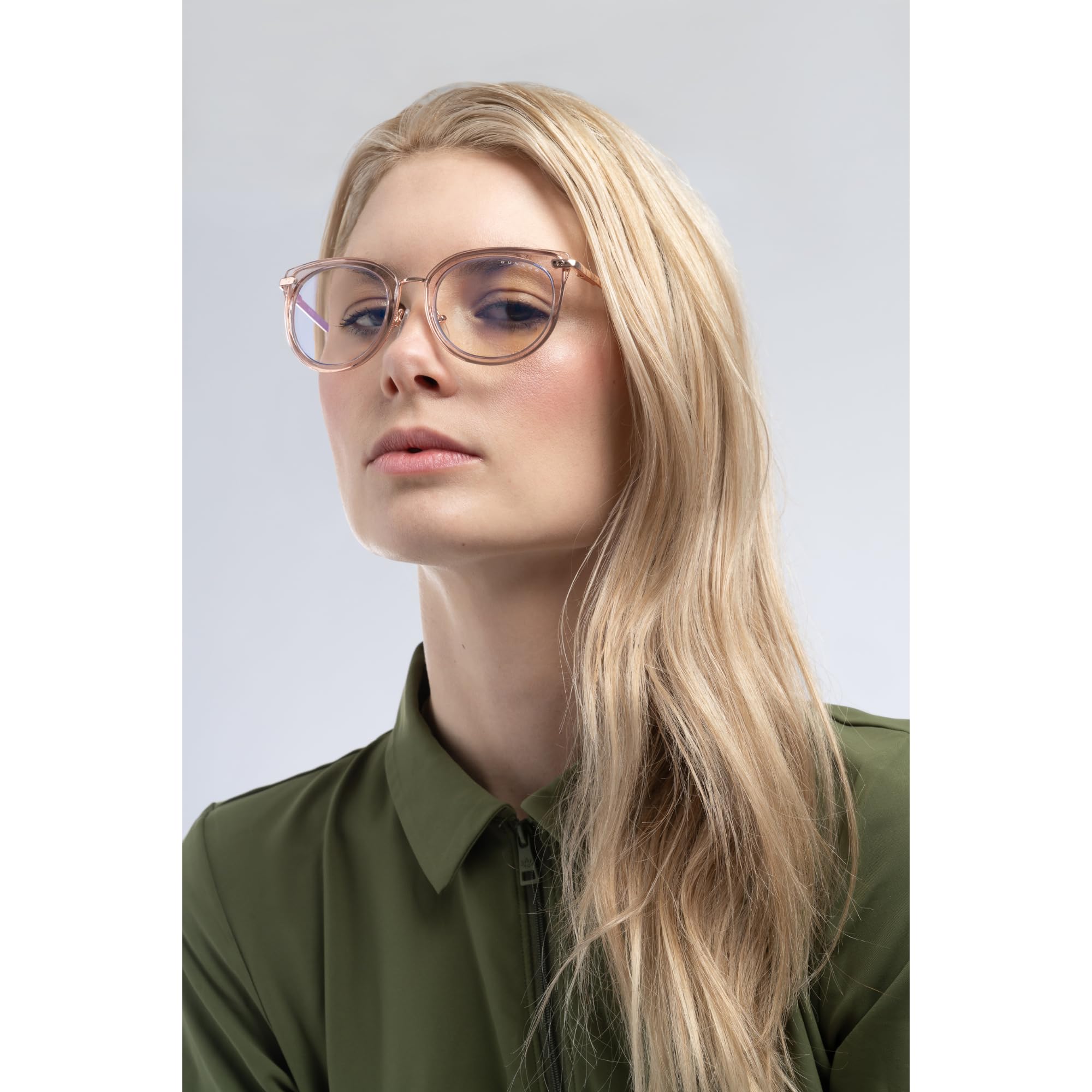 Gunnar Blaulichtfilter-Brille - Lahti - Rose Crystal - Amber