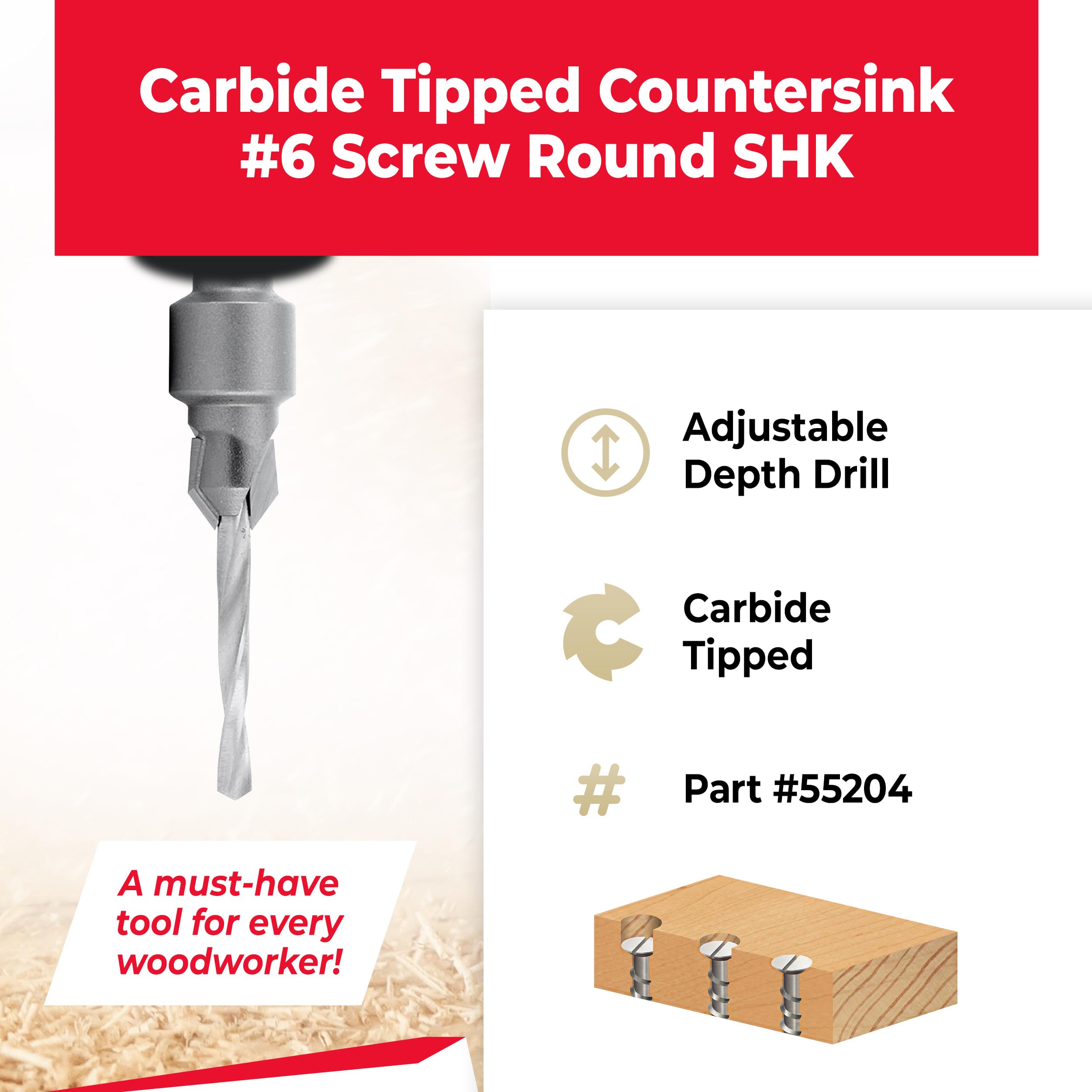 Amazon | Amanaツール55204 Carbide Tipped皿穴ドリルD # 6スクリュー