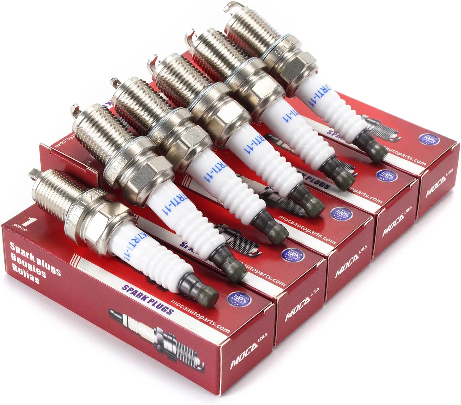 Spark Plugs 5464 fit 1990-2017 for Toyota Tacoma/Yaris & 2011-2018 for Mitsubishi Lancer &1994-2012 for Hyundai Accent/Elantra & 1992-2007 for Mercedes-Benz E320 1.3L-5.8L