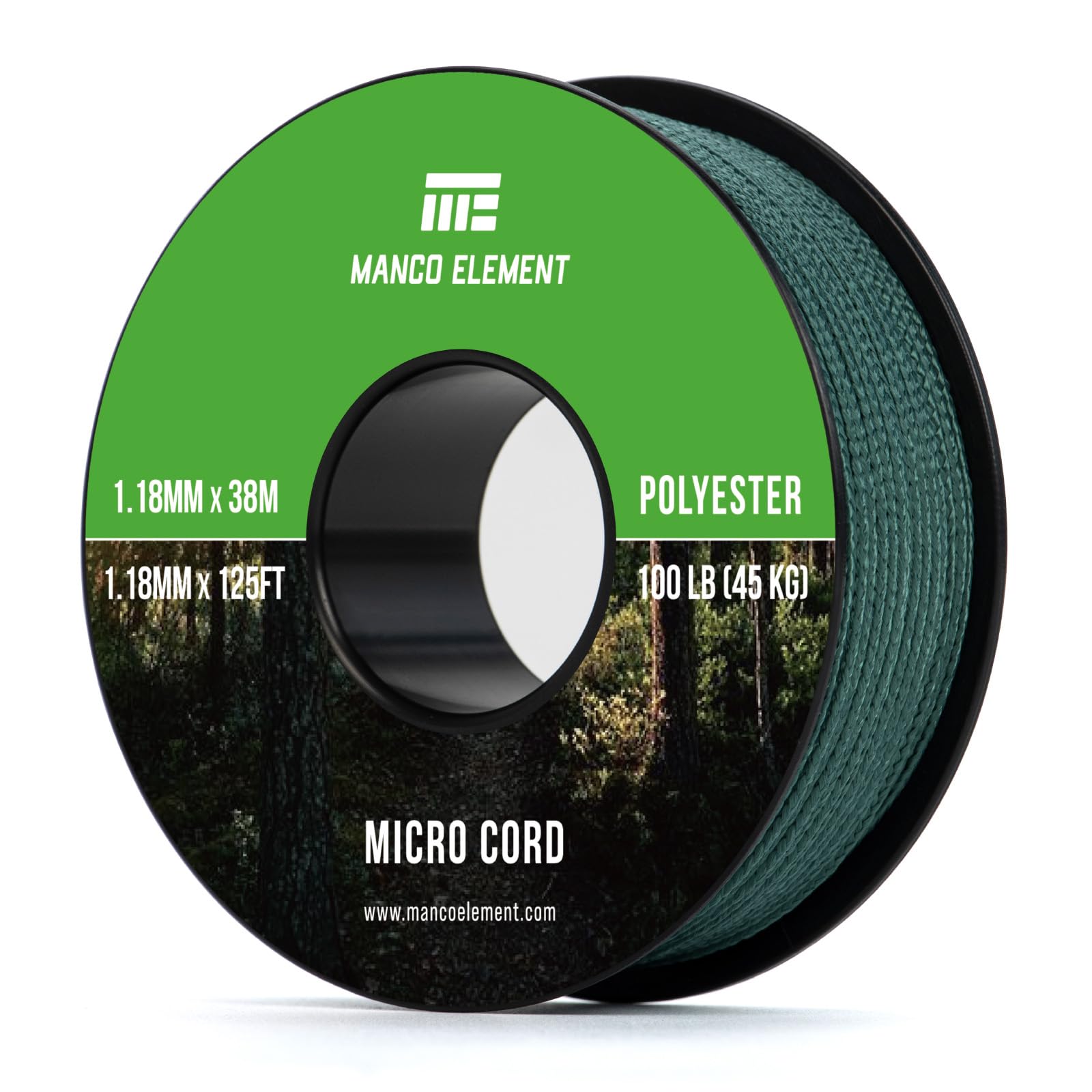 Manco Element Micro Paracord 1.18mm x 38m Micro Cord Thin Braided Rope โ image 1