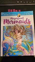 Amazon.com: Creative Haven Magnificent Mermaids Coloring Book (Adult ...