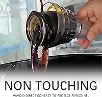 Vista 4 de Herramienta de extracción de filtro de aceite, [versión mejorada] Embudos de aceite sin tocar las manos para uso automotriz, herramienta de filtro