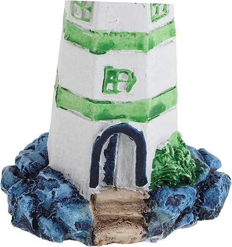 Miniatura 9 de DRESSOOS 1 pieza de decoración de acuario grande iluminado faros, regalos de pecera, accesorios de acuario grande, decoración de acuario grande,