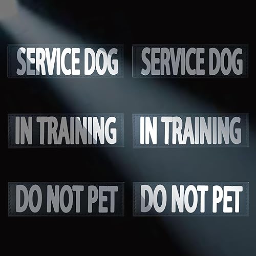 Miniatura 10 de PawistaPal Paquete de 6 parches para perros de servicio, parche de entrenamiento para perros y no mascotas con gancho trasero, parche de velcro