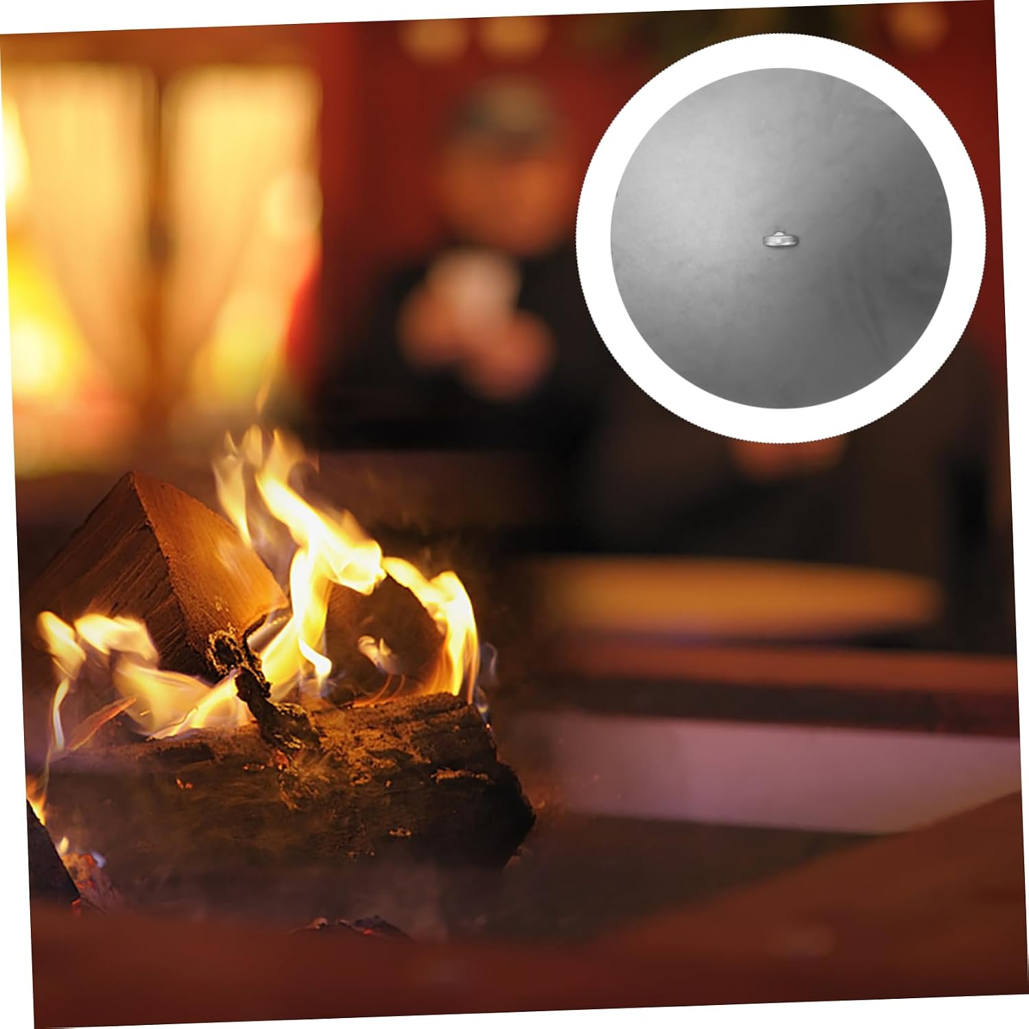 Iron Stove Lid Heavy-duty Replacement Cover for Gas Electric Stoves Easy to Clean Scald-resistant Handle for Cooking Kitchen