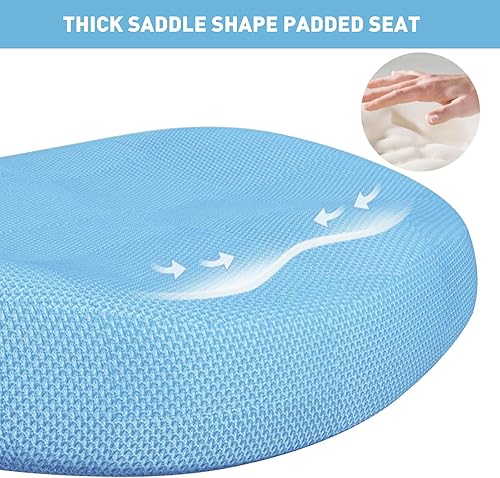 Miniatura 6 de COSVALVE Silla de escritorio para niños, silla de estudio ergonómica con altura ajustable y profundidad del asiento, silla de estudio y oficina en