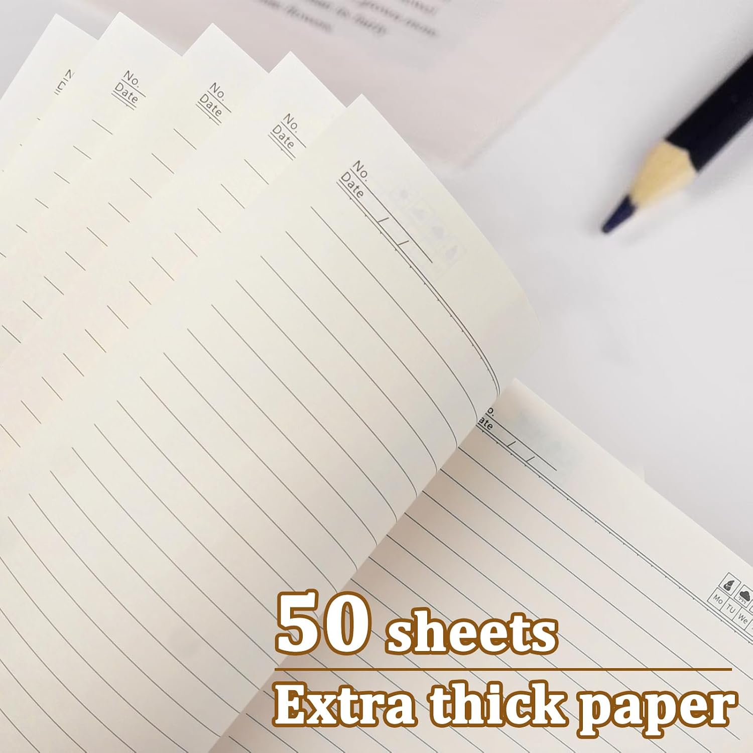 36 Pack Spiral Notebooks Bulk, A5 College Ruled Kraft Journals image 3