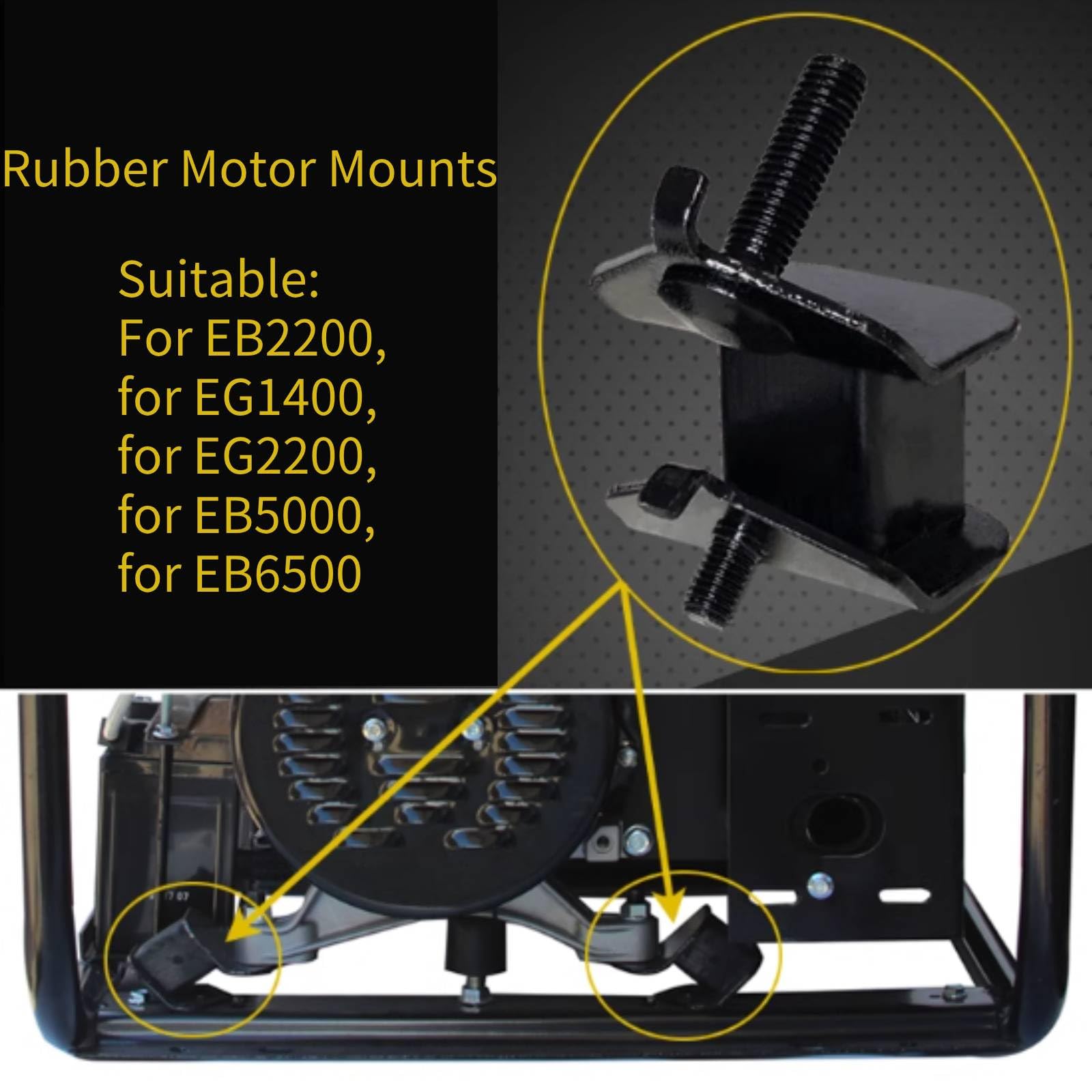 4PCS Anti Vibration Generator ,Rubber Motor Mounts, Small Size Anti  Vibration Generator Rubber Motor Mounts Rubber Anti Vibration Mount Fit for  Honda and More Engines Generator Rubber Mounts: Amazon.com: Industrial &  Scientific