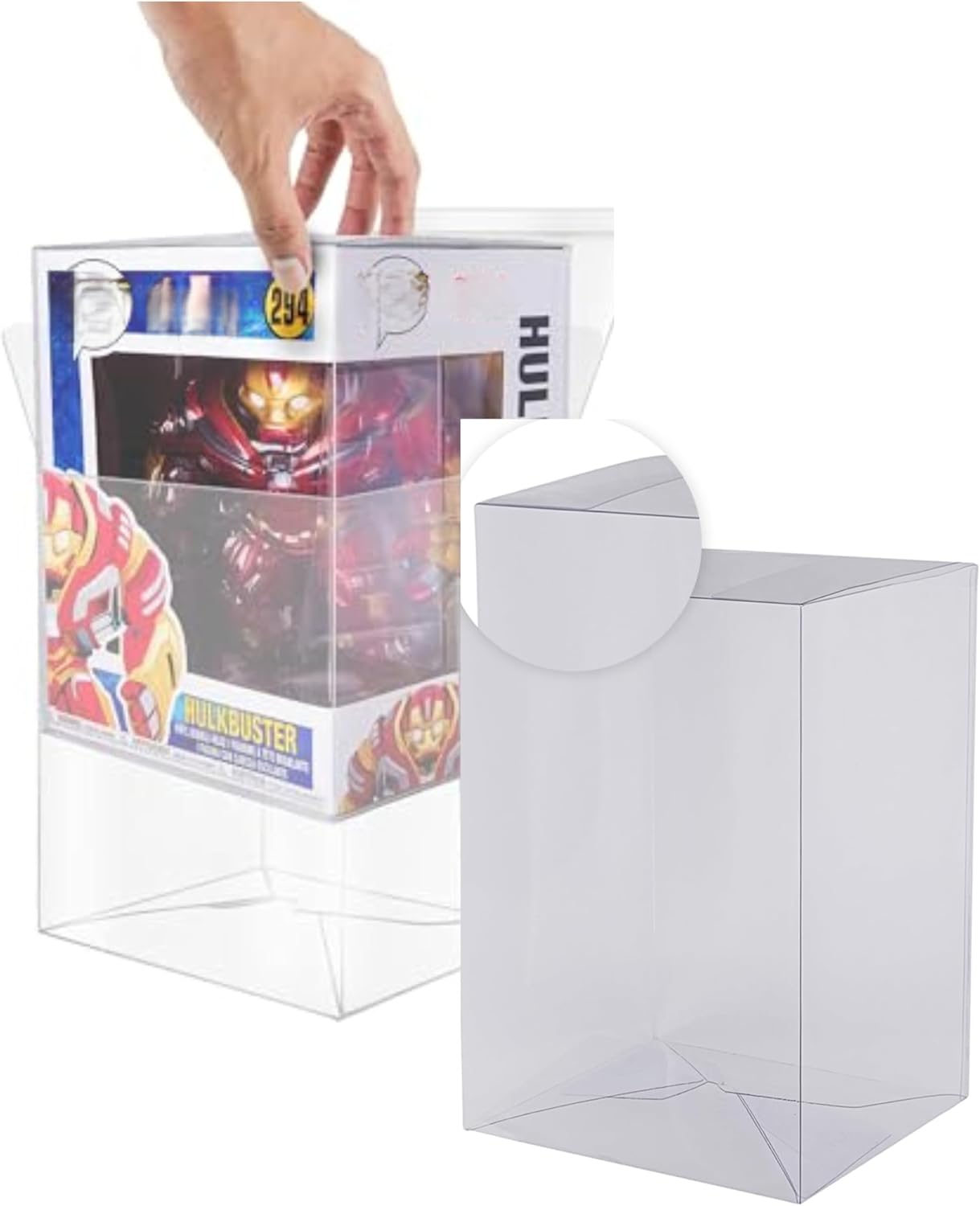 EVORETRO PET Protector Case Compatible for 10 Inch Funko Pop Display Box (10 Pack) - 0.40MM Thick PET Plastic for Funko Pop Protector Case, Anti-Scratch, Stackable, Protect Your Collection in Style