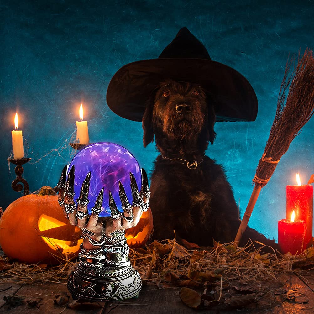 Bola de Cristal y Halloween Bola Intermitente Mágica para Decoración de Halloween