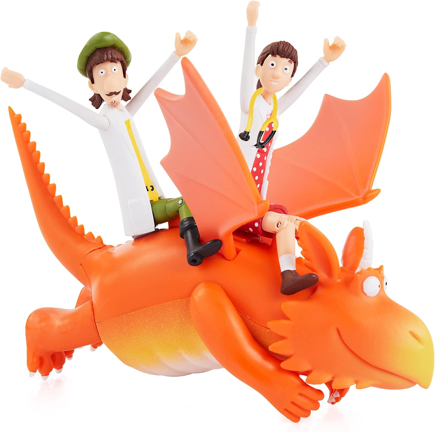WOW! STUFF Zog and The Flying Doctors Story Time Set | Collectable Articulated Character Action Figures | Official Toys and Gifts from The Julia Donaldson Books, TV and Animation Movie Series