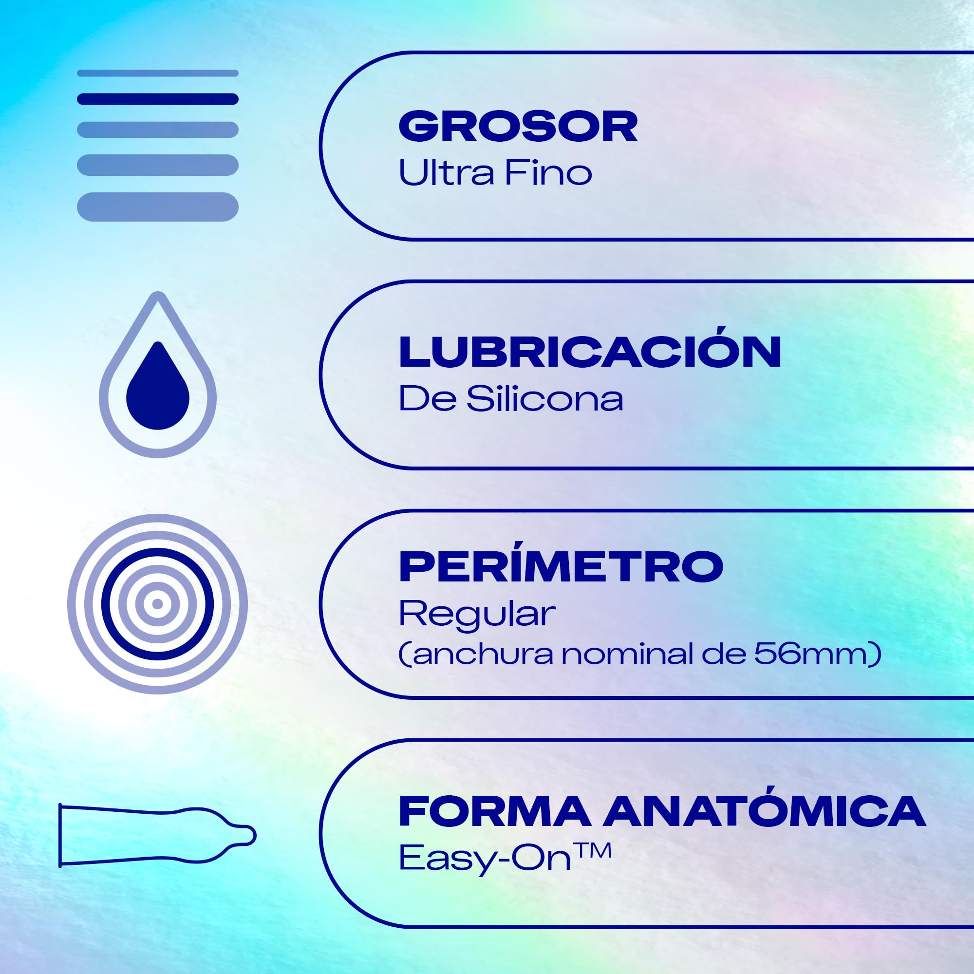 Durex Preservativos Invisible, Ultra fino, el más fino de Durex, pack 96 condones