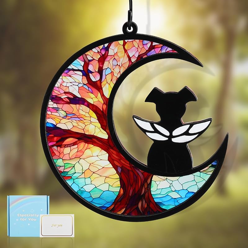 Suncatcher Memorial para Cães VavoPaw em Acrílico e Madeira com Caneta para Personalização