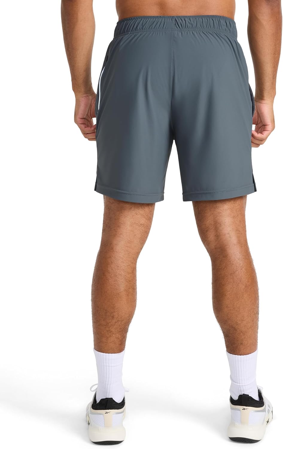 Reebok Mens Pace Training 7” Short, Standard Fit, Lightweight Stretch Recycled Nylon Fabric - Image 2