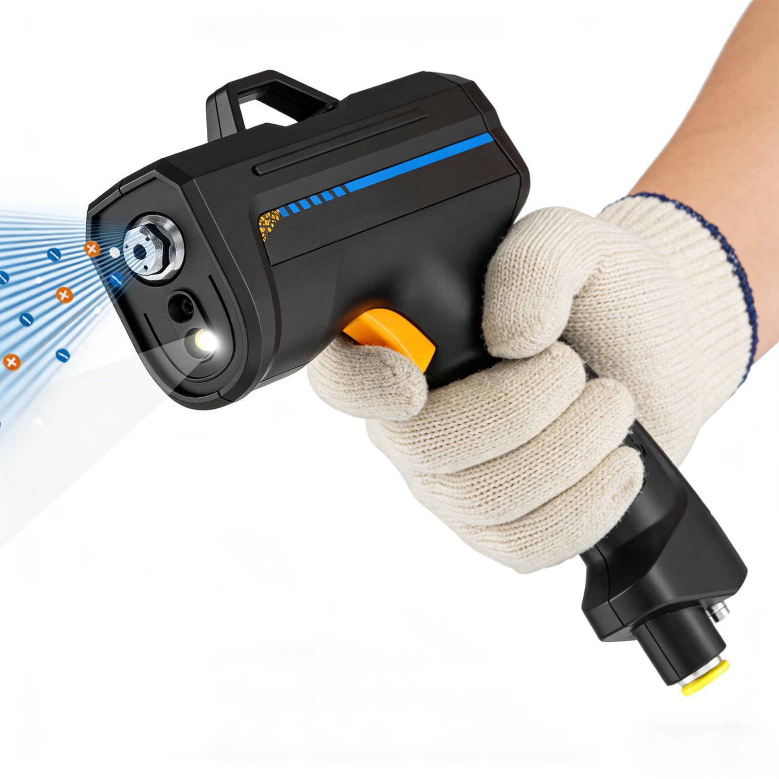 Antystatyczny pistolet jonowy, bezprzewodowy pistolet antystatyczny do automatycznego malowania, montaż elektroniczny, zastosowanie laboratoryjne, opakowanie foliowe - wydajny i wygodny typ