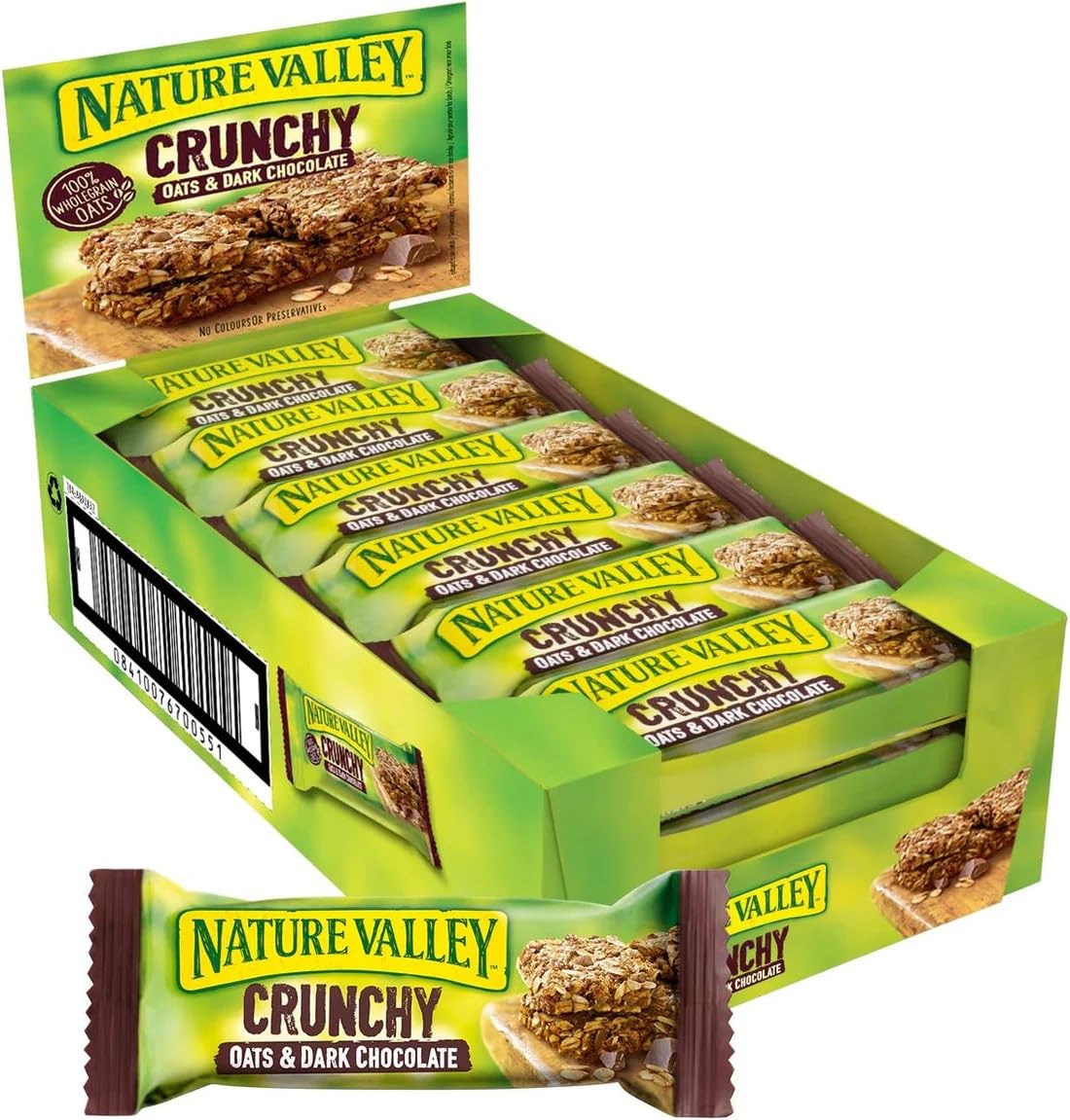 Nature Valley Crunchy Oats and Chocolate Cereal Bars, 18 x 42 g