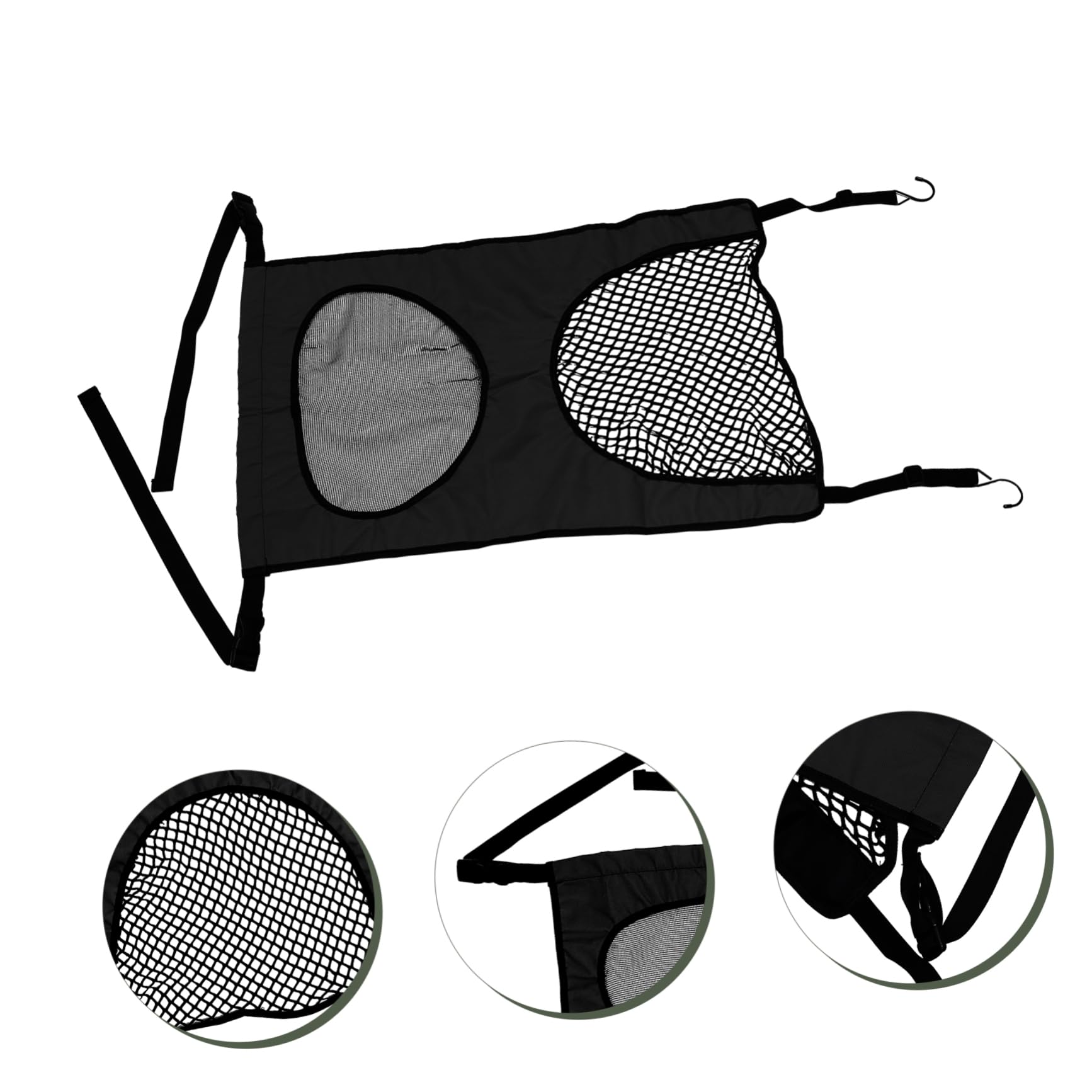 Amazon.co.jp: FONDOTIN ペット隔離メッシュ ナイロン製 車用ペット