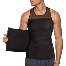 Mens Compression Shirt Slimming Body Shaper Tummy Control Vest