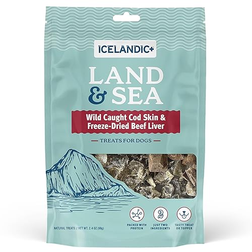 Icelandic+ Land & Sea: Wild Caught Cod Skin & Freeze-Dried