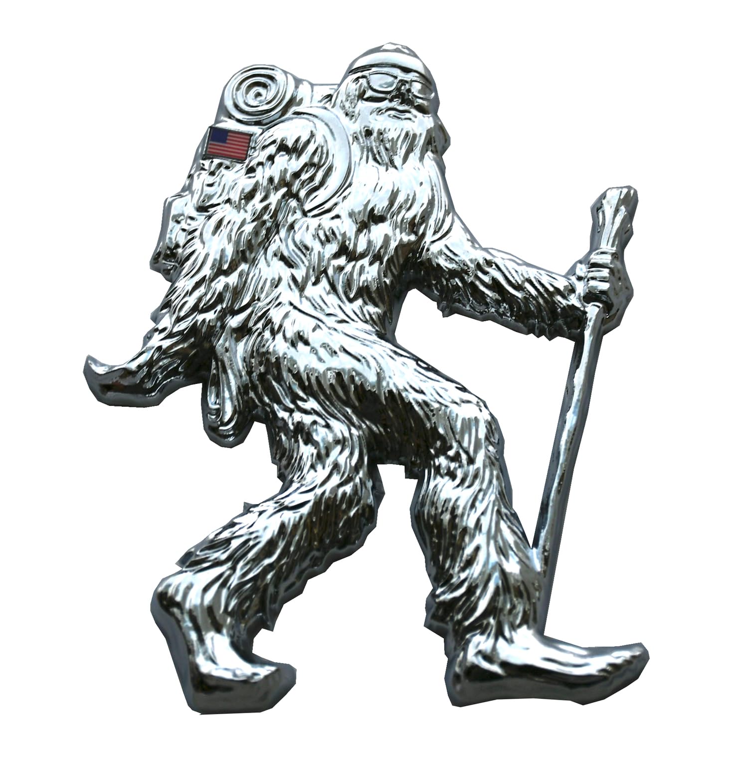 Calcomanía Sasquatch para coche, camión y SUV con diseño de bandera 7