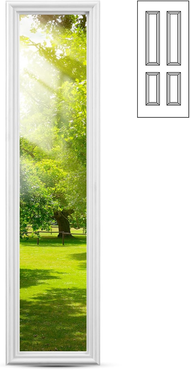 8" x 36" Entry Door Insert Replacement with 1 Lite Clear Low-e Glass 10" x 38" Frame Kit(Internal Low-e Glass) 8 x 36 1 Lite 1