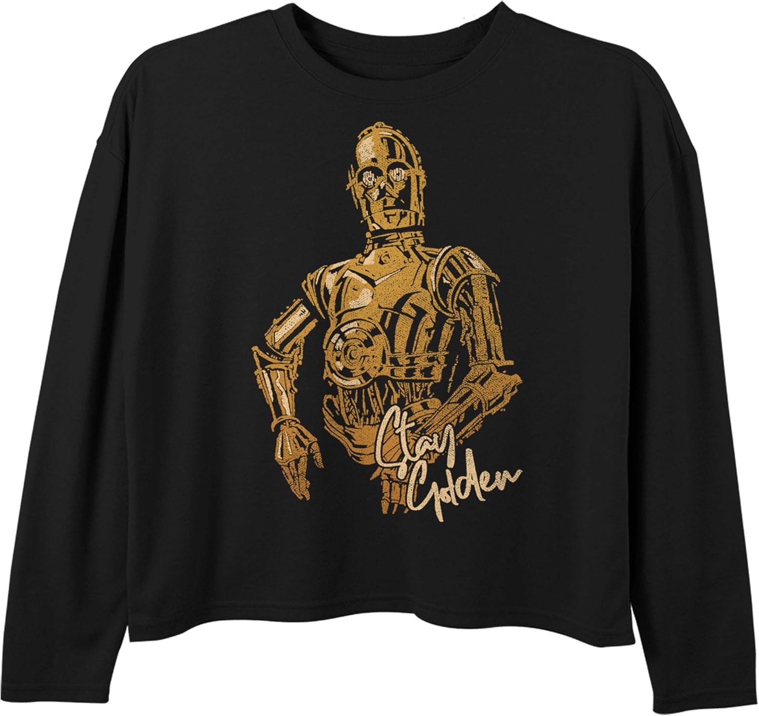 Star Wars Girls' T-Shirt, Black, X-Small