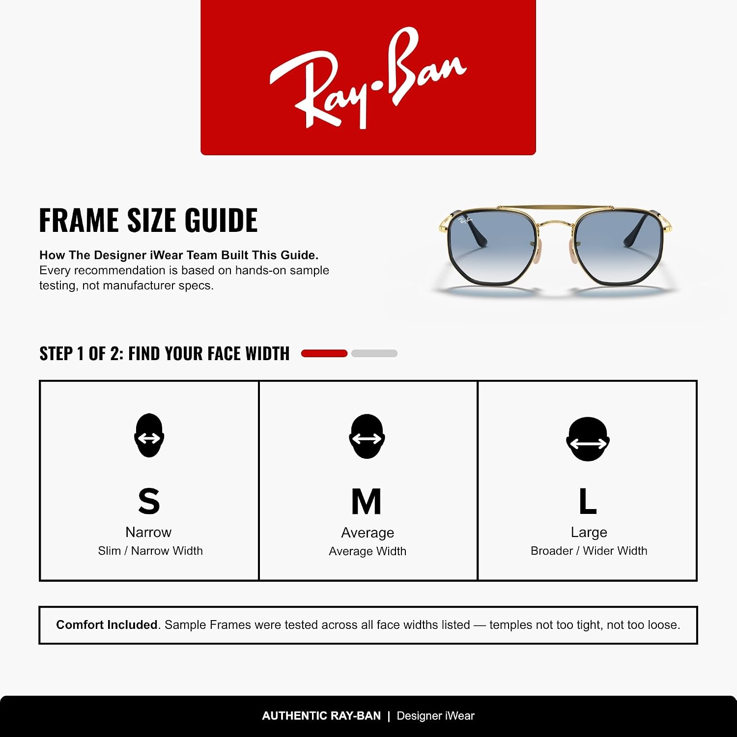Ray-Ban RB3648M The Marshal II Geometric Aviator Sunglasses for Men for Women