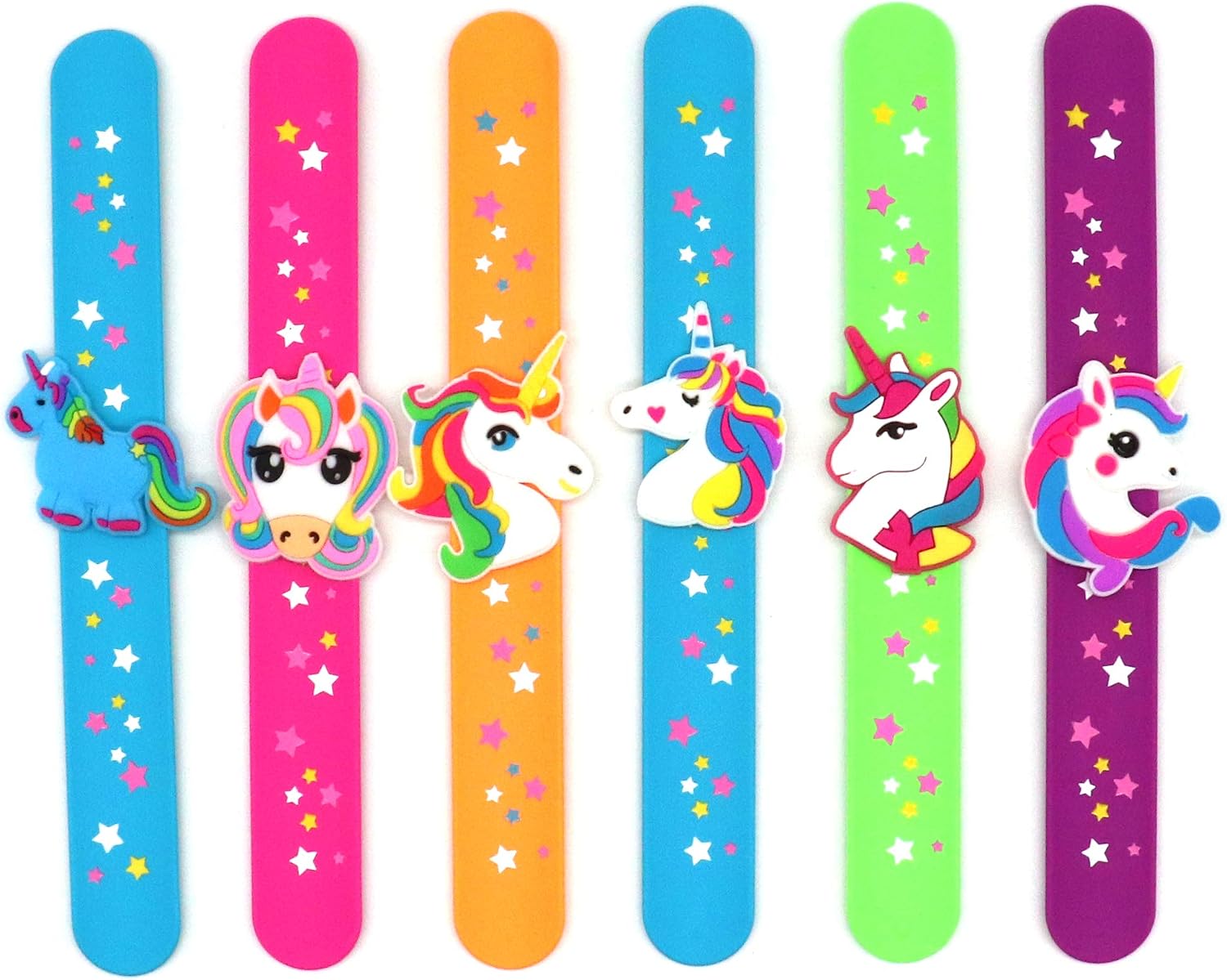 Lochsoel Silicone Unicorn Slap Bracelets Silicone