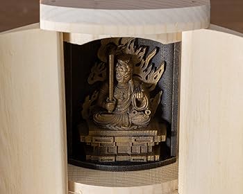 Amazon｜是空 不動明王 厨子入りの仏像(金古美仕上げ) 高野山