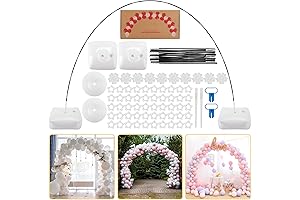 RUBFAC Balloon Arch Kit: Complete Kit with Adjustable Stand and Fillable Base